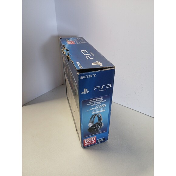 Sony PlayStation 3 PS3 Super Slim 500GB (CECH-4201C) w/ Controller & Cables - Picture 10 of 11